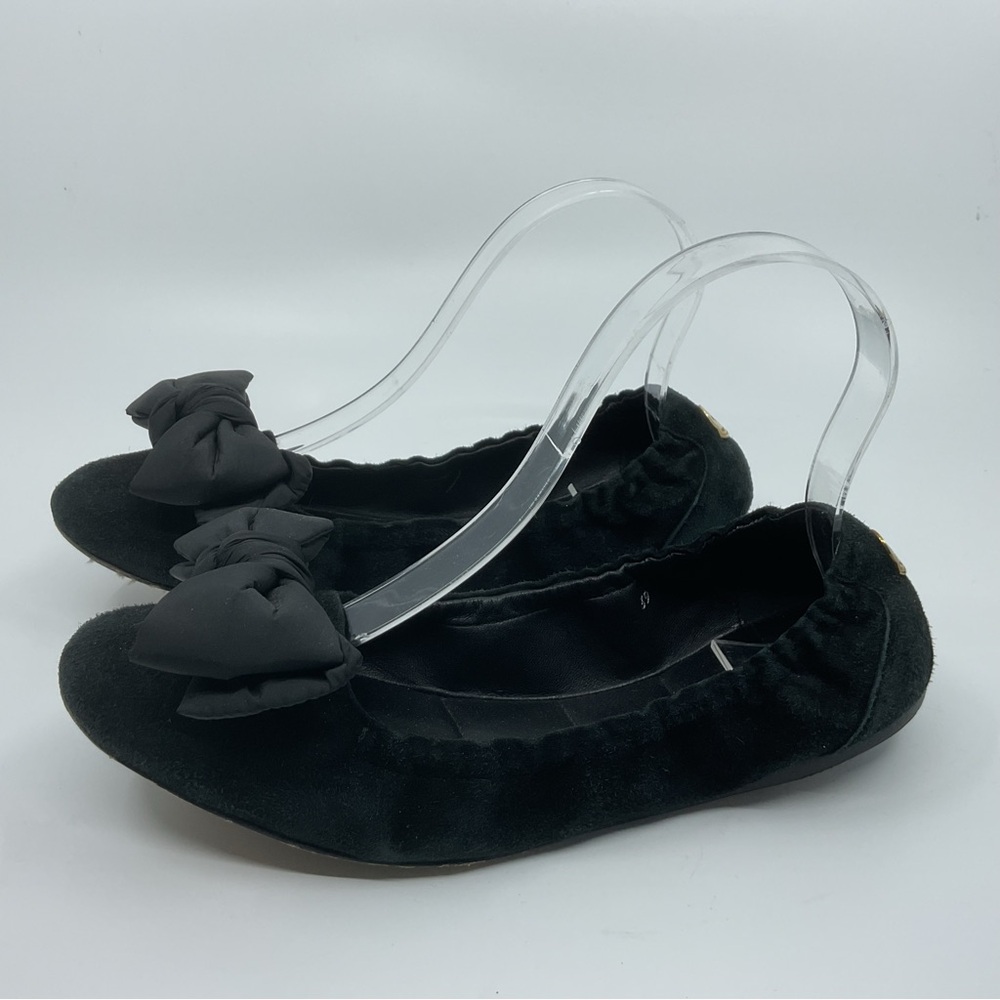 Moncler Elegant‎ Black Flats with Bow